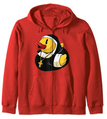 Badeente, Nonne Kloster Humor Christen Gummiente Kapuzenjacke
