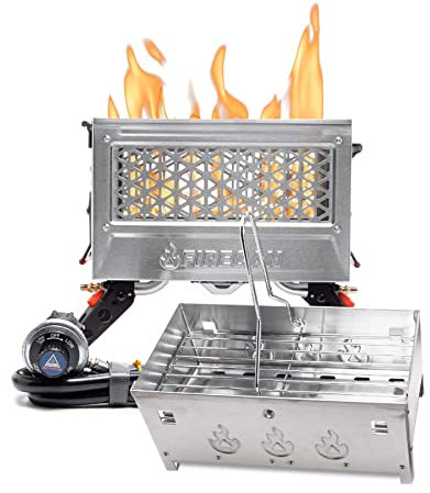 FireCan Deluxe Tragbare Propangas-Feuerstelle und Grill