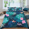 ALABOW Palmenblätter Bettwäsche Set 135x200 cm 2teilig mit Reißverschluss Weiche und Angenehme Schlafkomfort Microfaser Bettbezug Tropisch Dschungel Blumen Kinderbettwäsche mit Kissenbezug 80x80