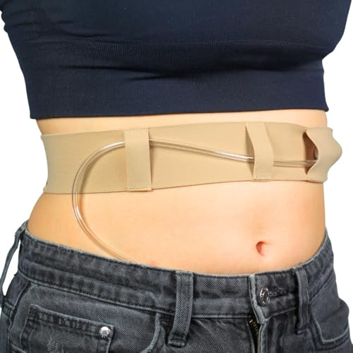 URSA Peritoneal Dialysis Tube Belt - Medium, 29″-42″ (Beige) | Slim Soft & Stretchy PD Catheter Bel, Safe for Sensitive Skin, Medical Accessories & Supplies, Adjustable Fit, Made in The UK