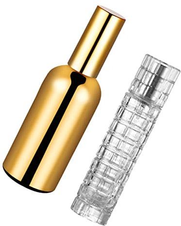 Mikinona 2pcs Absinthe Spray Bottle Travel Cologne Sprayer Bottles with Dash Top Empty Perfume Sprayer Bartender Sprayer Liquid Packing Bottle Cocktail Mister Bar Mister Glass Plastic Japan