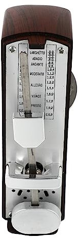 WHAMVOX Mechanisches Metronom Kleiner Metronom für Klavier Gitarre Violine Trommel Zither Tragbares Übungsmetronom für Anfänger Musikinstrumente Präzisions Rhythmusmaschine Mahagonifarbe 1 Stück