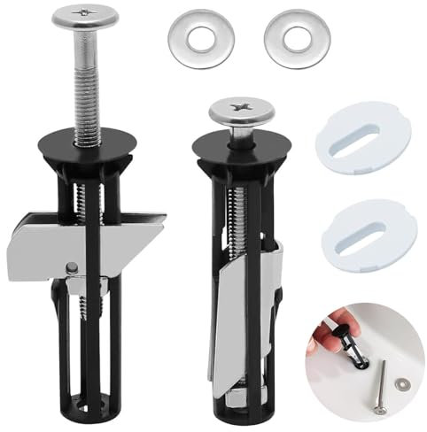 Heavy Duty Toilet Seat Fastener Bolt Kit, Universal Toilet Seat Bolt Kit Toilet Seat Fittings Toilet Seat Screws Toilet Screws Replacement Kit Easy Installation & Maintenance of Toilet Seats(02)