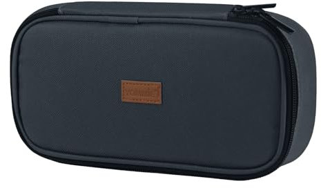 Yommie Federmäppchen Federtasche Jungen Erwachsene Single Etui Federmappe Schlampermäppchen Mädchen Mäppchen Organizer Mit Reißverschluss Für Teenager Pencil Case Graphite