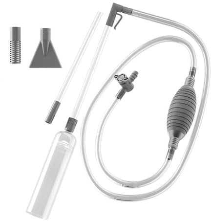 Aspirateur Manuel Sans Fil de 3 M pour Bain à Remous et Piscine - Changement d'Eau, Nettoyage de Spa Portatif Avec Ampoule Compressible, 2 Buses et Tuyau Flexible