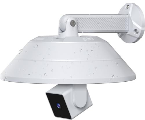 Gcioii Wall Mount and Weatherproof Protective Cover for WYZE Cam Pan V3/V2/V1, Blink Mini Pan-Tilt, Eufy Cam E220, Kasa Indoor Pan and Tapo C200 (1 Pack White，Camera not Included)