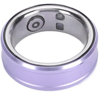 Tangxi IP68 Wasserdichter Smart-Ring, Multifunktionaler BT-Fitness-Ring mit Integriertem NFC für Android und IOS, Langlebiger Kompakter Ring für Männer und Frauen (PURPLE)