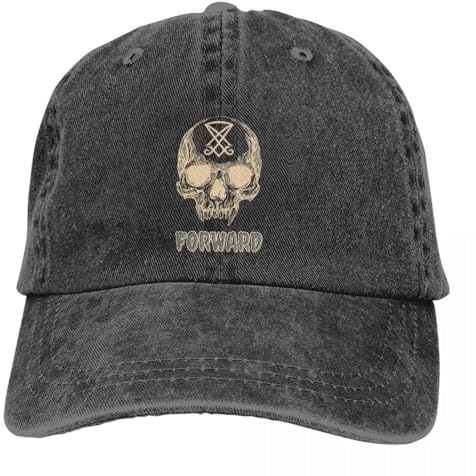 LXCUDXZ Baseball Kappe Skeleton Lucifer Fog Baseball Cap Herren Hüte Frauen Visier Schutz Snapback Forward Observations Group Caps Party Geschenk