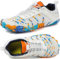 Barfußschuhe Herren Damen Breite Barfussschuhe Traillaufschuhe Weit Five Finger Zehenschuhe Minimalistische Zero-Drop Sohlen Wanderschuhe Fitnessschuhe Komfort Leicht Laufschuhe Unisex(Weiß 44EU)