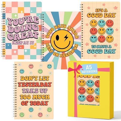 L1rabe 4Pcs Retro Inspiration Notebooks