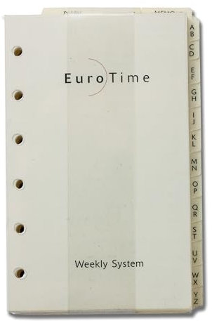DELMON VARONE - Ersatz Zeitplansystem Pocket Mini für das Kalender Jahr 2026 mit 1 Woche auf 2 Seiten - Format: 8,2 cm x 13,0 cm