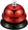 QUARKZMAN Campanello da Tavolo, 65mm(2,56) Campanello da Pranzo per Ristoranti Servizio, Rosso