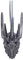 Nemesis Now Herr der Ringe Helm des Sauron Hängeornament 10 cm, Harz, Silber, Sauron Helm Hängedekoration, Herr der Ringe Heimdekoration, aus feinstem Harz gegossen, fachmännisch handbemalt