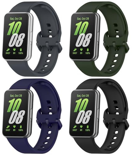 CHULN 4 Armbänder für Samsung Galaxy Fit 3, Sportarmband Kompatibel mit Samsung Galaxy Fit 3 Armband