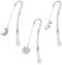 INFUNLY 3 Stück Leuchtende Lesezeichen Mit Mond Und Sternen Im Dunkeln Leuchtendes Metall Lesezeichen Buchseitenmarker Charm Lesezeichen Für Frauen Geschenk Für Buchliebhaber Leser Schriftsteller Lehr