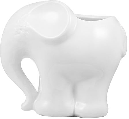 BCOATH Cartoon Elephant Ceramic Plant Pot Succulent Flowerpot Feet Outdoor Hanging Planter for Living Space