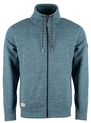 Roadsign Australia Herren Polarfleecejacke aus Polarfleece in Wabenstruktur, Seitentaschen & Logoabzeichen am Arm blau | XL