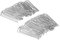 30Pieces Curtain Clip Tape Hooks Deep Prong Pinch Silver - Stainless steel