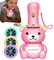 Children's Flashlight,Flashlight Bear Projector Educational Learning Story Slide Projection with 24 Images, Bedtime Night Light Toy for Children