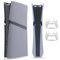 PEYANZ Faceplate for PS5 Pro (Digital Edition), Cover Plate, ABS Shell, Matt Skin, with Extra 2 Controller Silicone Covers (Grey)