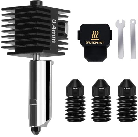 3D-Drucker Hotend für Bambu Lab A1/A1 Mini: 0.4mm gehärteter Stahl Düse Hot End Kit Extruder Ersatz & Silikon Socke für Bambu Lab 3D Drucker Teil