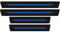 WBWBB 4 Pezzi Car Adesivi Soglia Fibra Carbonio per VW Passat B6 Passat B8 Golf 4 Golf 5 Passat B5 Golf 7 Tiguan Polo Golf Mk4 Passat B8 Golf 5, Battitacco per Auto Sticker Protezioni Davanzali Porte