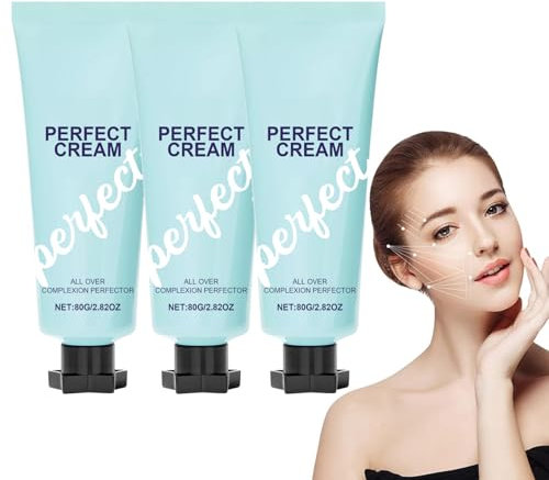Evens Out Skin Tone Cream, All-Over Complexion Perfector, Long-Lasting CC Cream Foundation, Waterproof & Transfer-Resistant Skin Tint, Evens Skin Toneand Light Foundation (3)