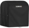 HEIMUNI Funda Barbacoa Exterior Impermeable, Funda Barbacoa para Weber Q100/Q200 Serie con Carro, Cubierta BBQ para Weber Q1000/Q1200/Q1400/Q2000/Q2200/Q2400 con Soporte Portátil (85x47x90cm)
