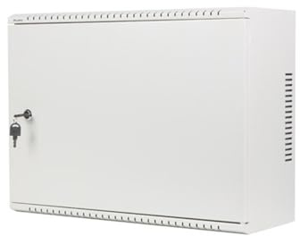 Lanberg Armario para Rack, 19, Montaje en Pared, 4U+3U/540X200, Perfil bajo, Gris (montado)