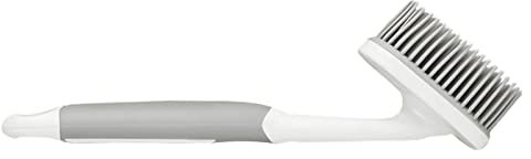 Tile Cleaning Brush Glue Cleaning Pot Brush Kitchen Stove Range Hood Dead Angle Decontamination Extra Long Handle Does Not Hurt Hands Long Handled Scrubbing (Grey, One Size)