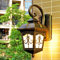 Lampada da parete Accensione Montata Montaggio Finestra in metallo Grille impermeabile corridoio per esterni corridoio corridoio cortile bar ristoranti Coffee shop decorazione s-small-gold (oro,