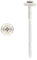 Lot de 100 vis étanches 2 pièces avec rondelle d'étanchéité 15 mm, Art. 9167 en acier inoxydable V2A, 4,5 x 80 Z mm
