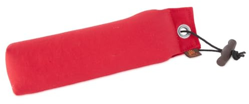 Firedog Standard Dummy 500 g (Pocket Form) - Ergonomischer Wurfgriff, Schwimmfähig, Robuster Canvasstoff, Perfekt für Apportiertraining und Suche (Rot)