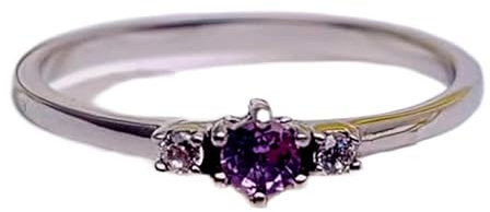 Anello importante in argento sterling 925 con pietra di alessandrite naturale color rosa e trasparente | placcato argento, fascia con diamanti a griffe | WW_DHR_0319