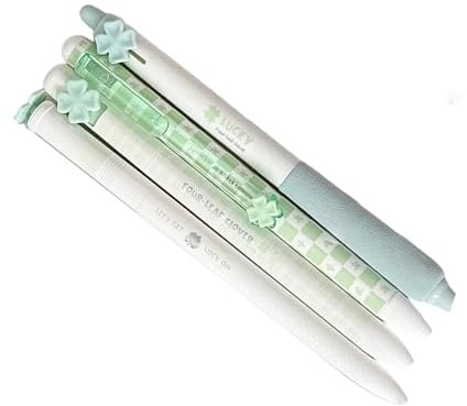 4Pcs Noise Frees Retractable Gel Pen Fast Dry Inks Not Smudges Writing Comfortable Handle for Students Professional Smooth Writing Gel