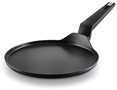 CASTEY - Sartén para Crepes de Titanium, Modelo TT-CR25, Color Negro, Tamaño 9 cm, Aluminio, Revestimiento Antiadherente, sin PFOA, Base Full Induction, Apta para Todas las Cocinas