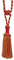 Dekorativer Ketten-Raffhalter, 14,5 cm Quastenlänge, 76 cm Spreizbreite (Umarmung), Stil# ECTB, Farbe: 572