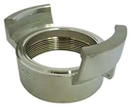 Demi raccord symétrique Guillemin, pompier, sans verrou à douille filetée femelle en inox - DN 100 x 4'' BSP