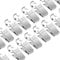 CZ Store Vorhang-Clip |50 STK Edelstahl-Ring für Duschvorhangstange, zum Aufhängen - Federring mit gezahnten Klemmen & glatter Oberfläche - Ideal für Dekoration