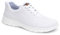 DIAN - CALPE Blanco 43, Zapatilla de Trabajo para Sanidad y Hostelería, Unisex, Transpirable y Repelente a Líquidos, Plantilla Acolchada, Antirozaduras, Antideslizante y Antiestática.