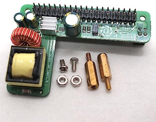DSLRKIT Power Over Ethernet PoE HAT IEEE802.3af DC 5V 2.5A with 1.5KV Isolation for Raspberry Pi 4B 3B+ 3B Plus