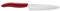 Coltello Kyocera in ceramica, coltello universale, lama 13 cm, lama in ceramica zirconia, molato a mano, estremamente affilato, lavabile in lavastoviglie, manico rosso, FK-130 WH-RD EU