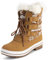 Polar Mujer Mid Acolchado Térmica Durable Suela De Goma Impermeable Invierno Nieve Piel Sintética Botas - bronceada Cardy - UK9/EU42 - YC0635