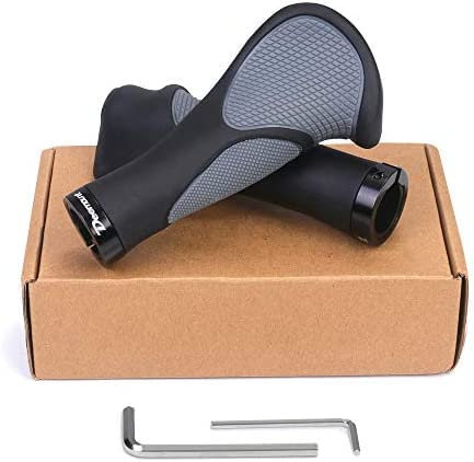 Fahrradgriffe ergonomisch,Lenkergriffe für MTB, Trekkingrad, E-Bike, Cityrad Rennrad und Faltrad mit Zwei Seiten Lock-On Design aus rutschfestem Gummi (22 mm Fahrrad Griffe)