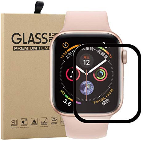 Young & Ming Vetro Temperato Anti-Graffio 3D Curvo per Apple Watch SE 2022/2020 40mm Serie 6/5