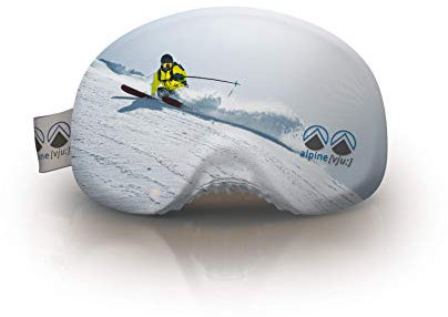 alpine [vju:] - Skibrillen Schutz | Goggle Schutz Cover | elastisch aus Mikrofaser | unisex (Freerider Skifahrer)