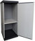 Buyly Armario para interior y exterior con 1 puerta con estantes regulables en altura, 34 x 40 x 85 cm