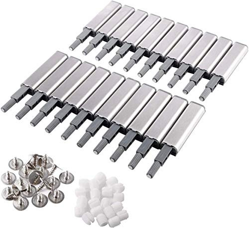 EVERGD 10Pcs Push to Open System Soft Close Damper Buffer Cabinets Door Drawer Hinges Magnetic Catch for Home Furniture Cabinet