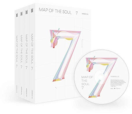 BTS Bangtan Boys - MAP of The Soul : 7 Album+Key Doll+Hologram Photocard+Folded Poster+Extra Photocards Set (Random ver.)