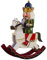 Tuoservo Nussknacker aus Holz, Soldat auf Schaukelpferd, Heimdekoration, Geschenk, Spielzeug